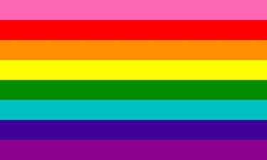 The original 8 stripe pride flag flag